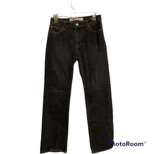 GAP Bootcut Jeans Dark Wash 6 Reg Cotton 2% Lycra Stretch Zip Fly